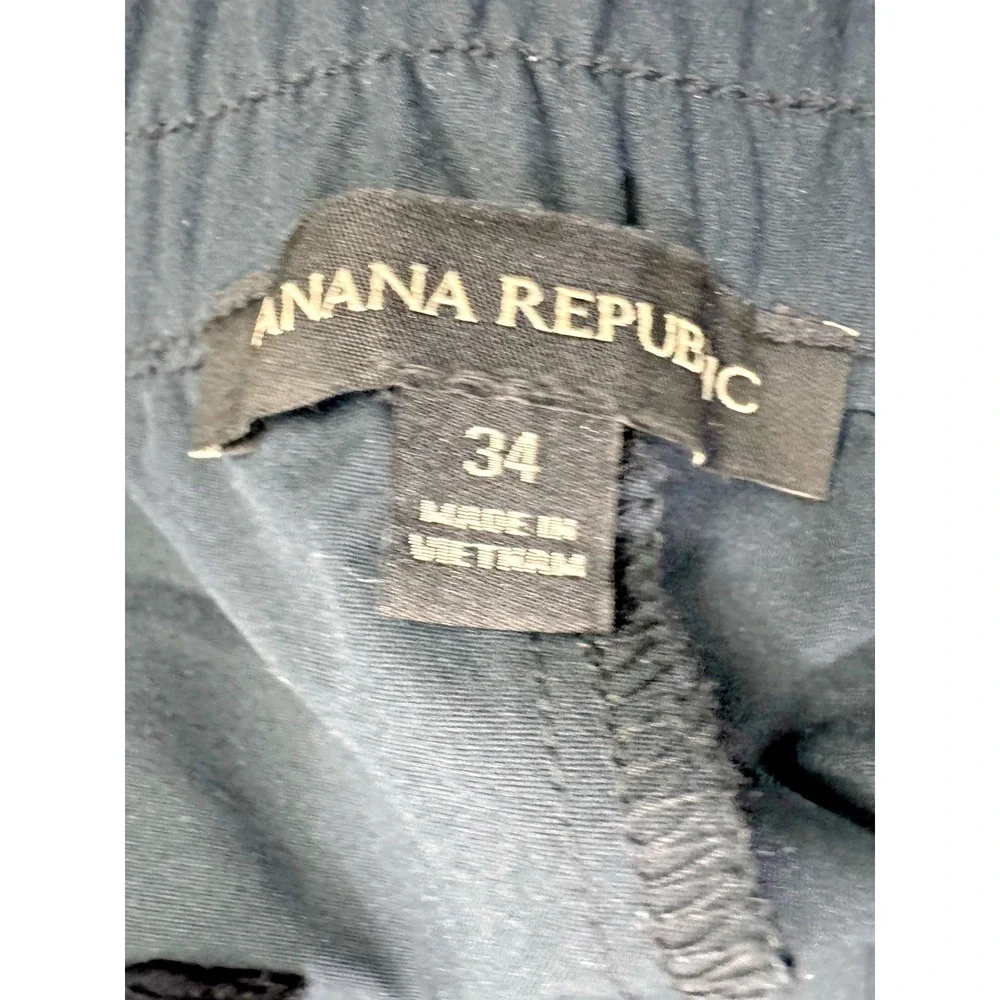 Banana‎ Republic Pant Men 34x32 Black Athletic Slim Performance Golf Hiking Tech